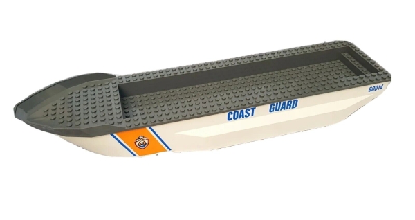 LEGO großer Boot Schiffs Rumpf 62791 Küsten Wache 51 x 12 x 6 Boat Hull 60014